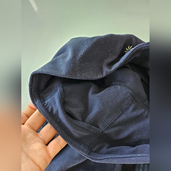 Athleta Women's Side Stripe Salutation 7/8 Hi-rise Legging Navy XS Mesh Yoga - Picture 8 of 15